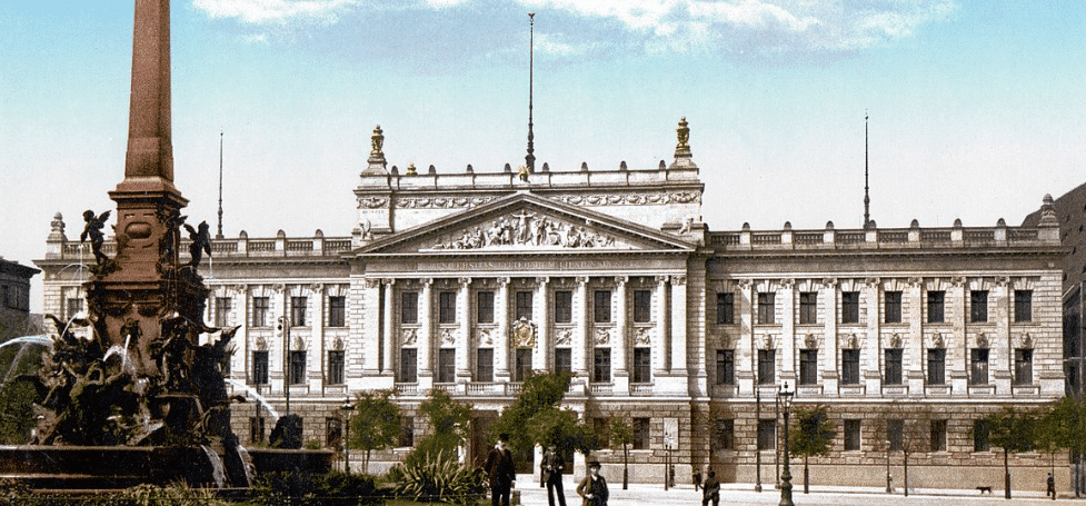 Universtität Leipzig von 1900 Frontansicht