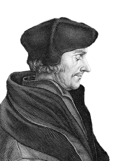 Side profile of Erasmus